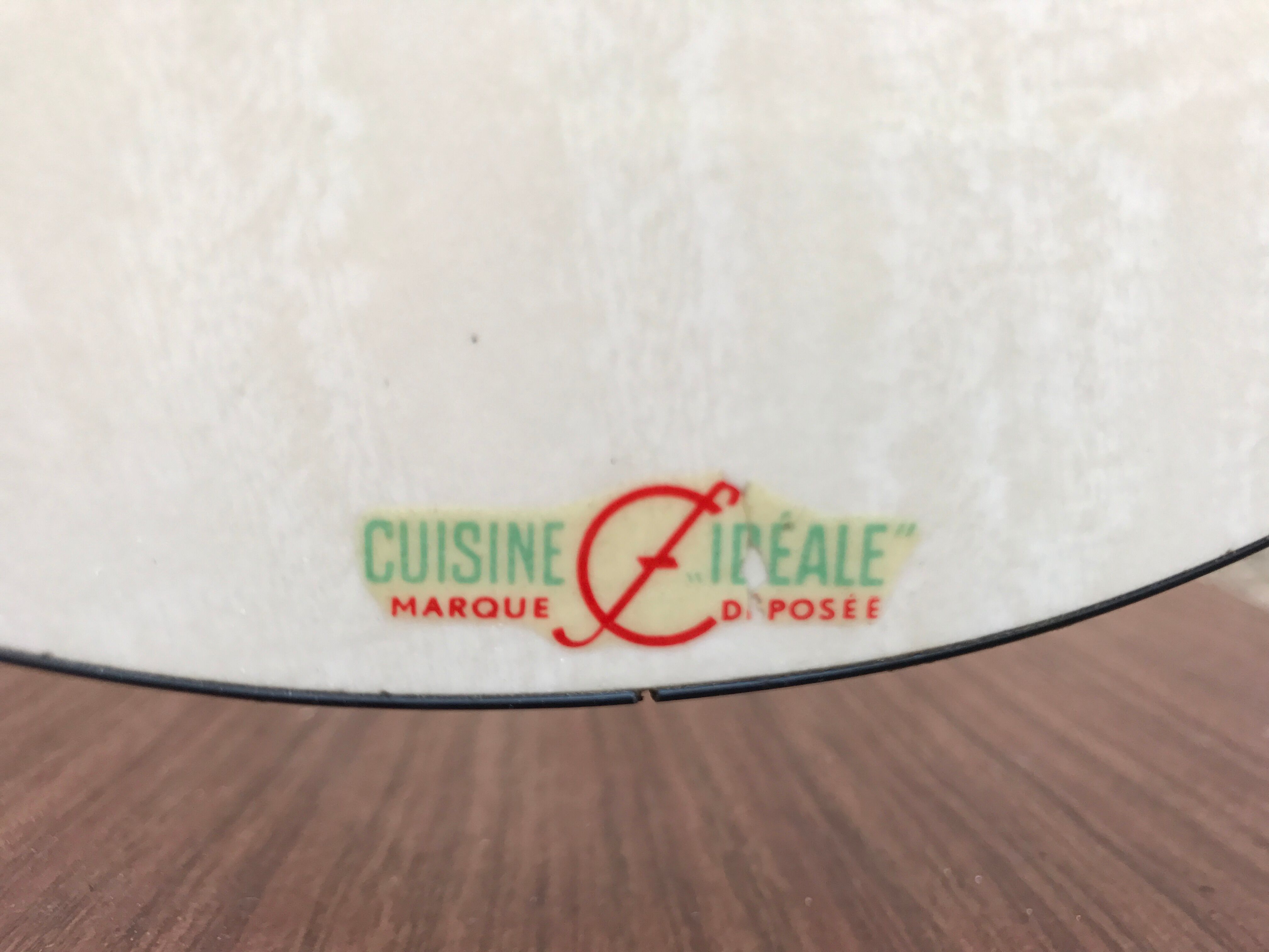 Series of 4 metal and formica chairs 1950/1960