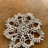 Vintage shell underside floral pattern