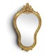 Petit miroir Louis XV en bois doré à coquille