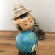 Doll kokeshi japanese wooden hand painted