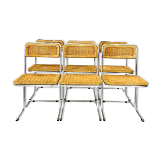 Bauhaus rattan chairs circa 1970