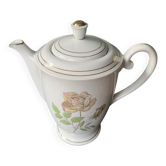 Ancienne cafetière / verseuse en Porcelaine de Limoges – Décor Rose et