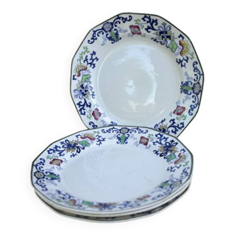 Set of 4 large Doulton Burslem plates / model: Nankin motif Vintage