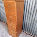 4-drawer wooden filing cabinet