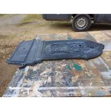 Cast iron fountain plaque