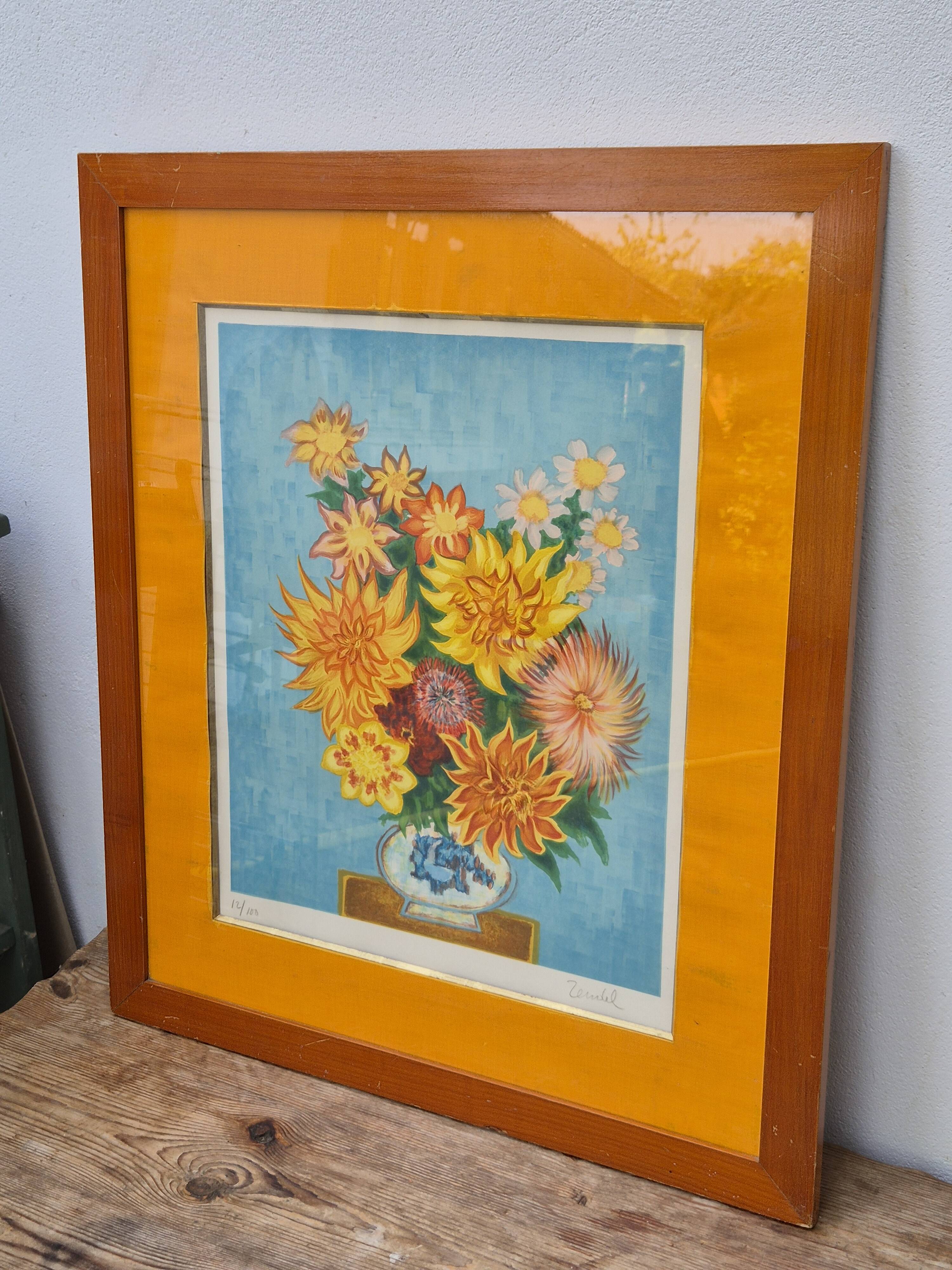 Rare Mid-Century Gabriel Zendel Signed & Numbered Lithograph