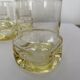 Set de 6 verres whisky jaune vintage