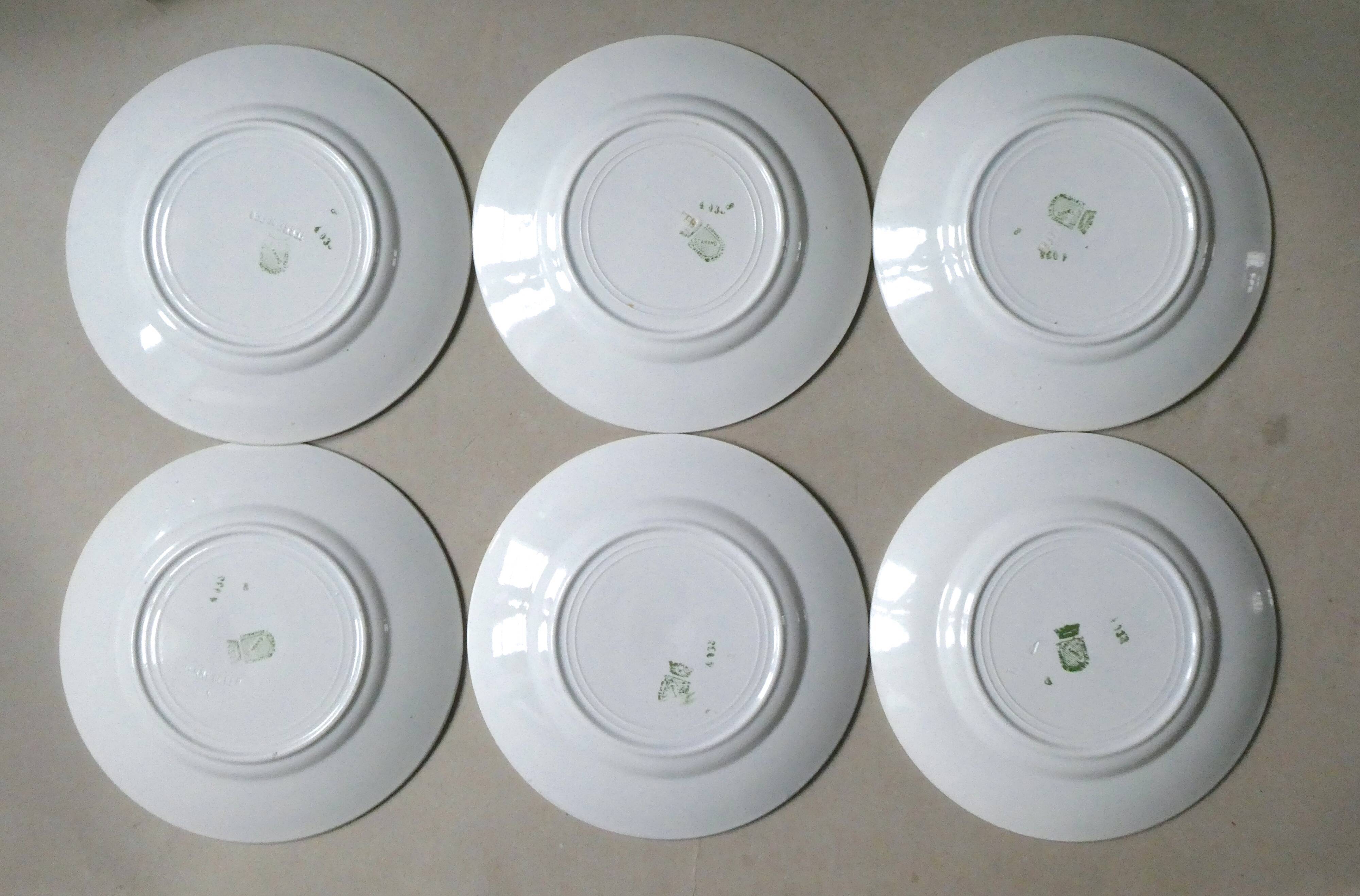 6 flat plates of Saint Amand the waters 30 years
