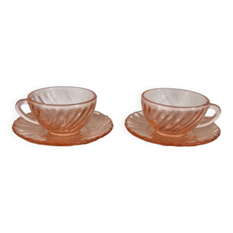 Duo de tasses vintages Rosaline