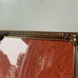 Metal gold & copper colored vintage picture frame brass