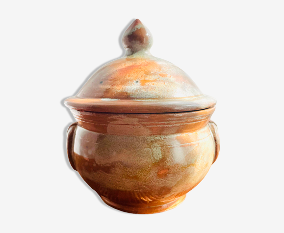 Pot/boite en céramique emaillé vintage