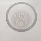 Old Art Deco Style Vase in Crystal Glass Signed Daum Cross of Lorraine and France