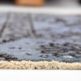 Turkish All-Over Floral Light Blue Vintage Runner Rug, 61x207Cm