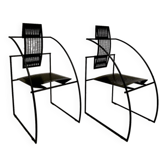 Pair of Quinta chairs by Mario Botta, Italy 1980's