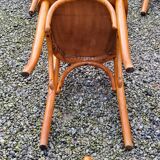 Set of 6 old bistro chairs