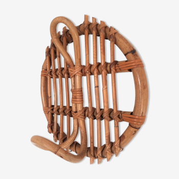 Vintage rattan hooks