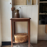 Art Deco bedside table in solid wood
