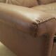 Brown leather sofa, Danish design, 1960s, manufactured by AS Vejen Polstermøbe