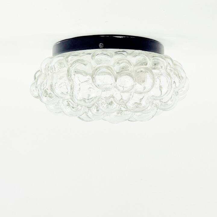 Plafonnier en verre à bulles du milieu du siècle par H. Tynell pour Limburg, années 1960