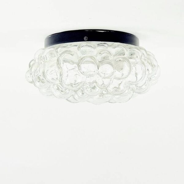 Plafonnier en verre à bulles du milieu du siècle par H. Tynell pour Limburg, années 1960