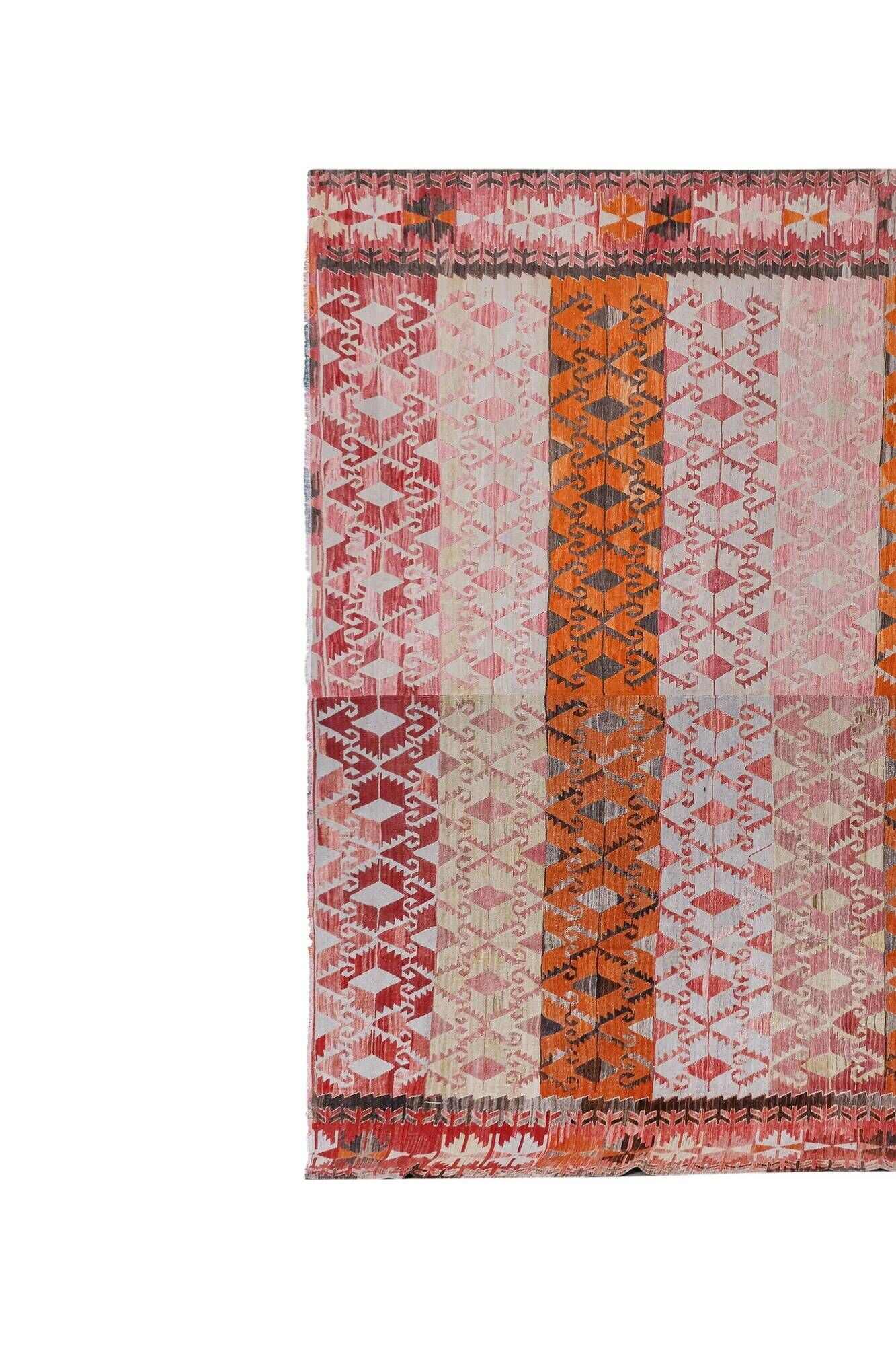 Vintage Turkish kilim, handwoven, 309x371 cm.