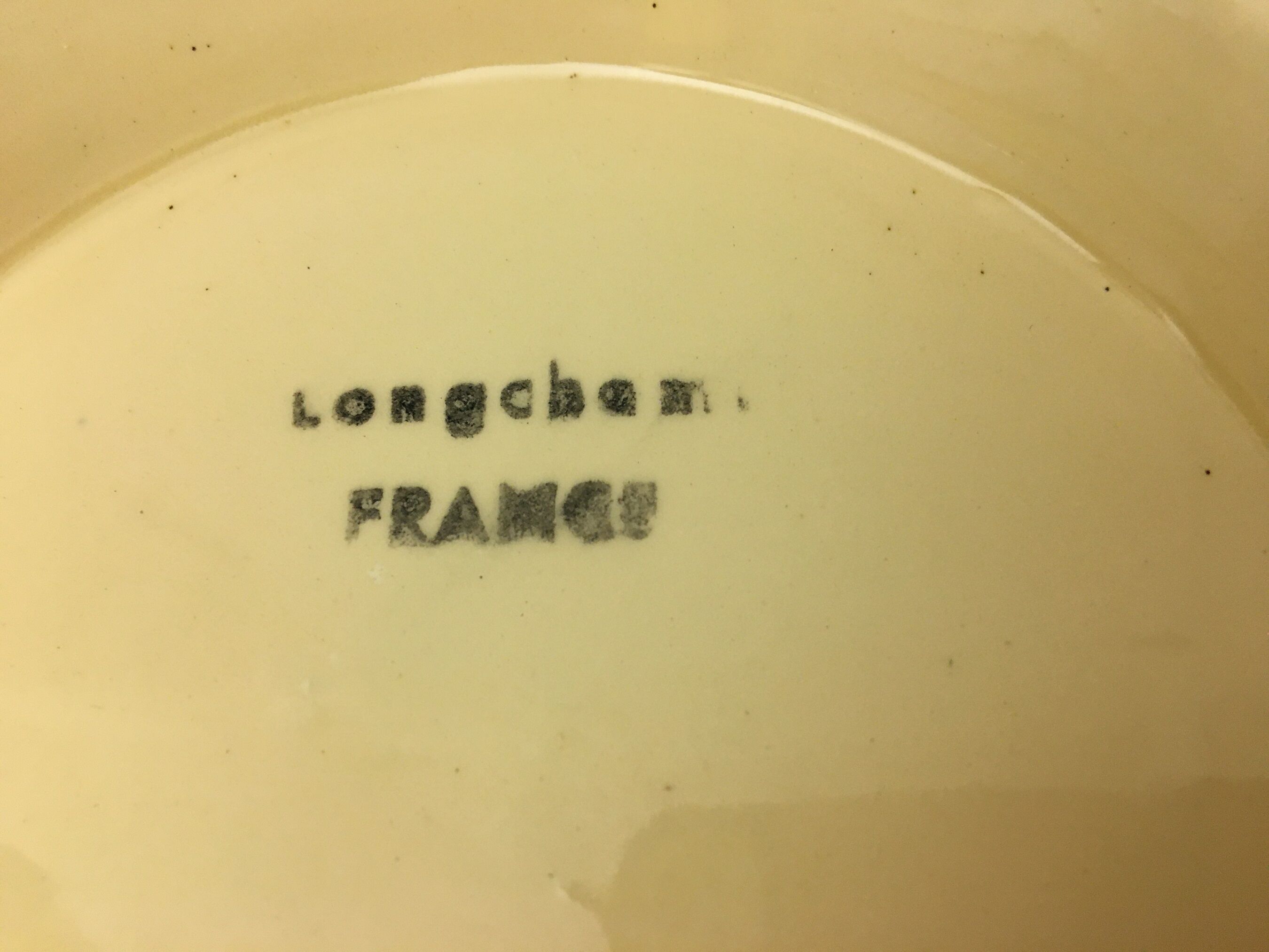 Compotier Bas Faïencerie "Longchamp – France"