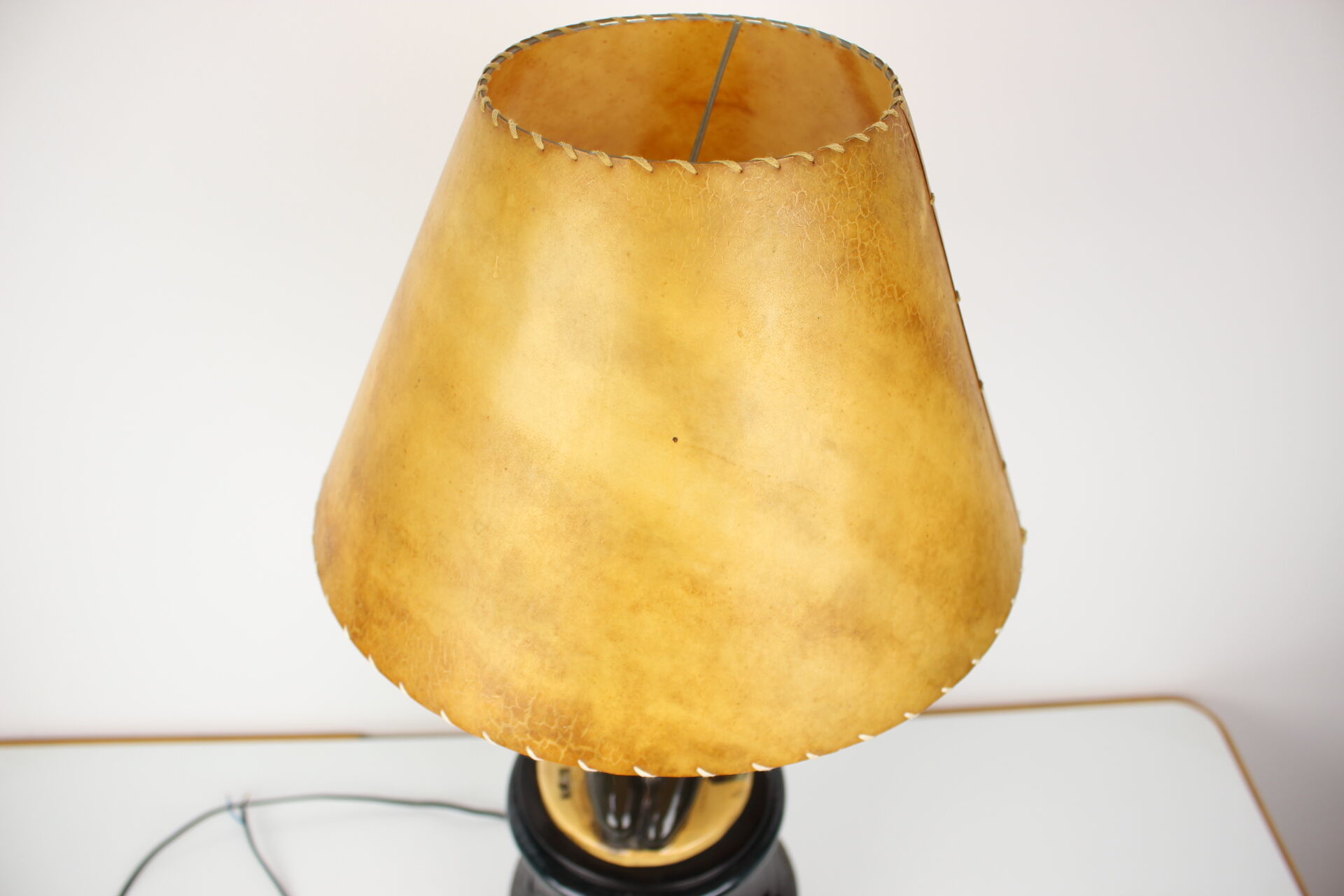 Art Deco lamp with loudspeaker, Stilton, 1930s, Czechoslovakia