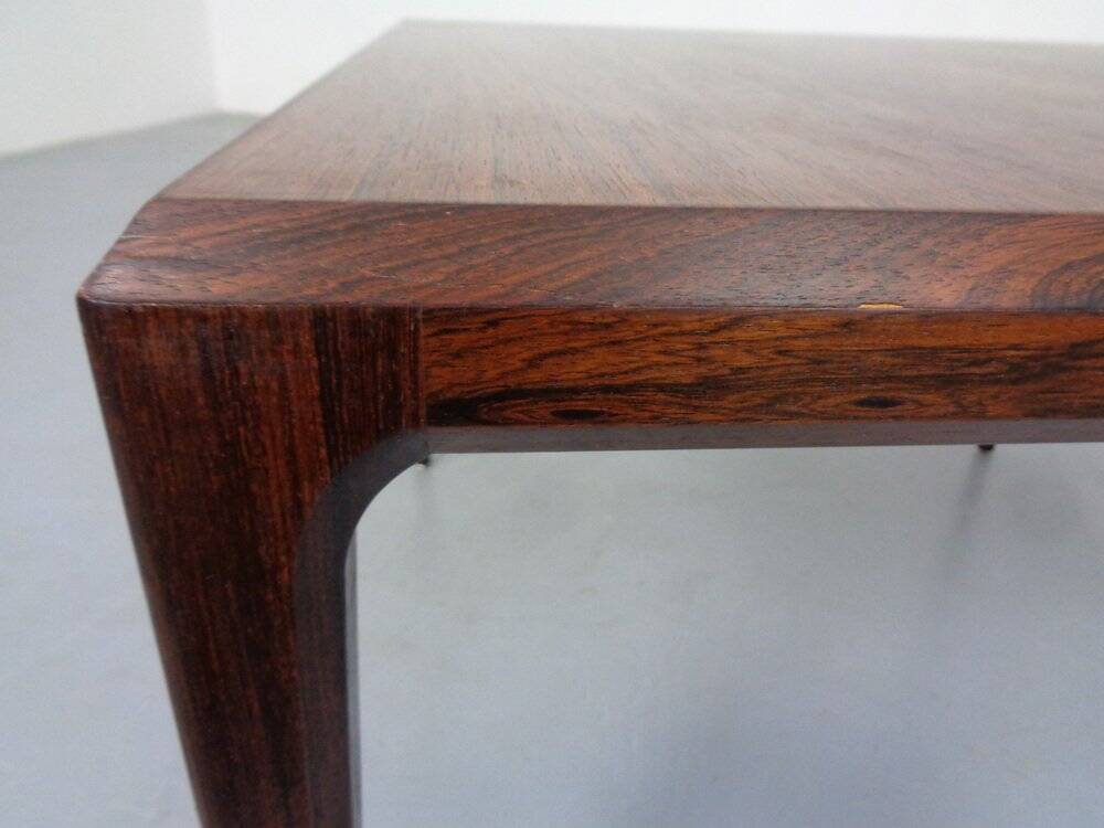 Rosewood coffee table by Johannes Andersen for CFC Silkeborg, Denmark, 1950s.