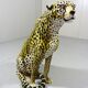 Vintage terracotta Cheetah, Italy 1960