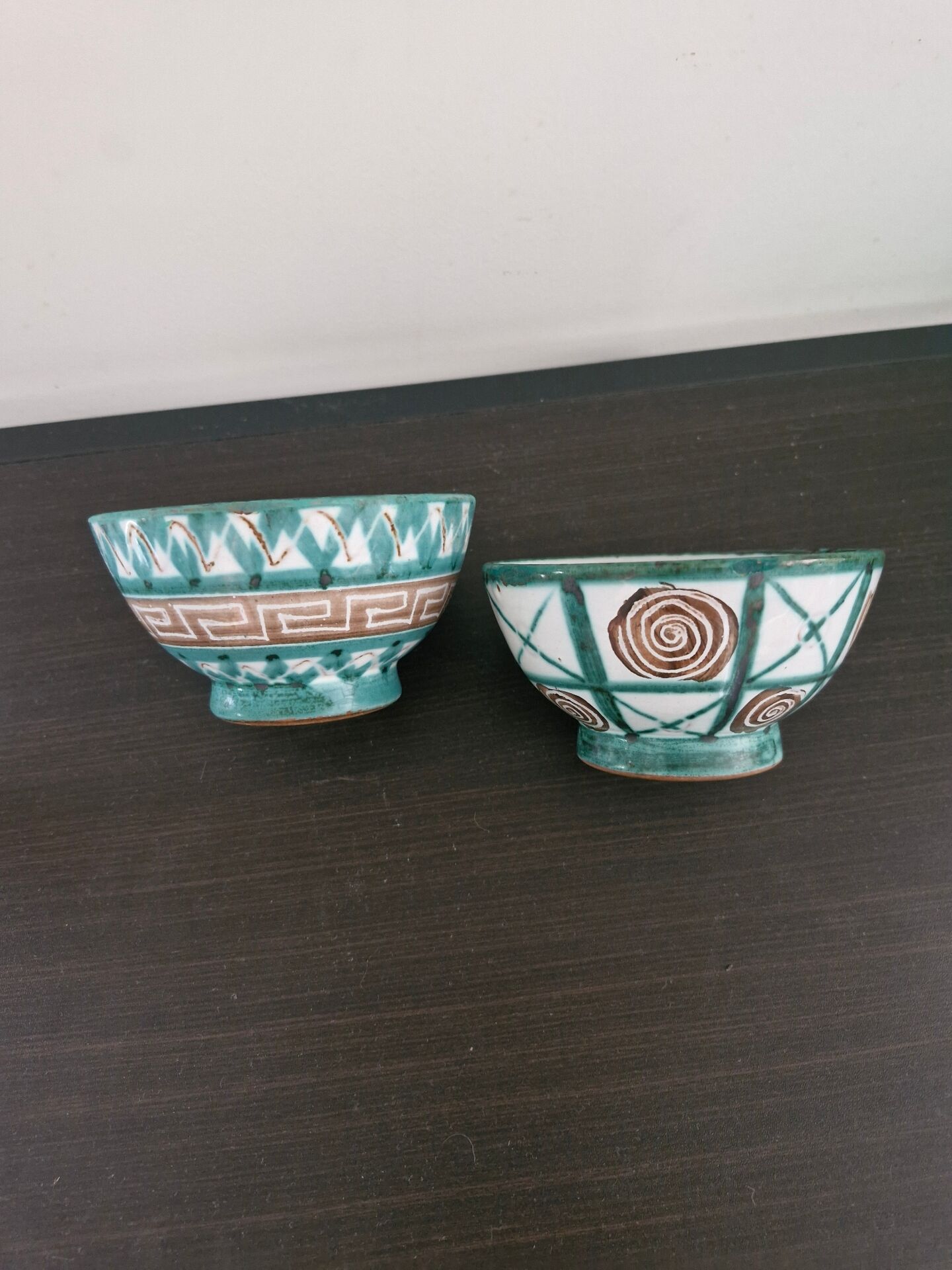Pair of bowls or dishes Robert Picault Vallauris