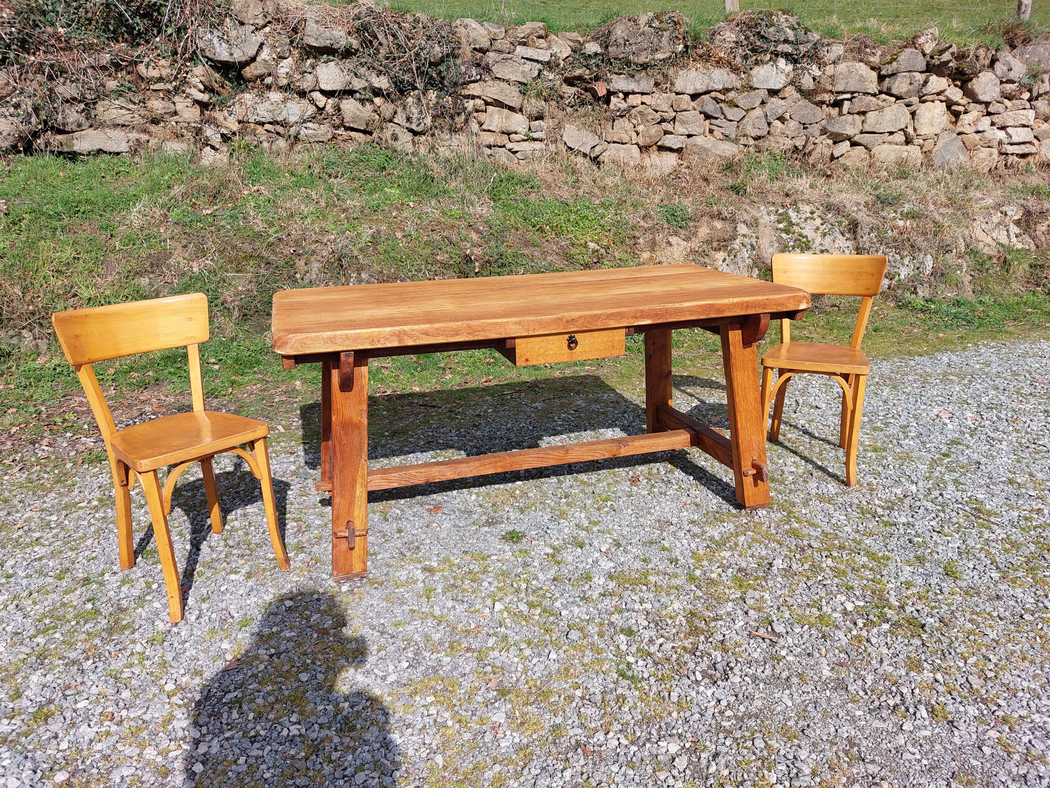 farm table with extensions, solid wood
