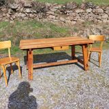 farm table with extensions, solid wood