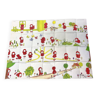 Emilie - vintage domino puzzle - 28 pieces