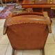 Wheelchair club art deco leather