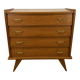 Commode pieds compas années 50 bois blond