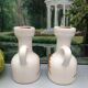 Old vinegar and oil maker with vintage decoration floral motifs