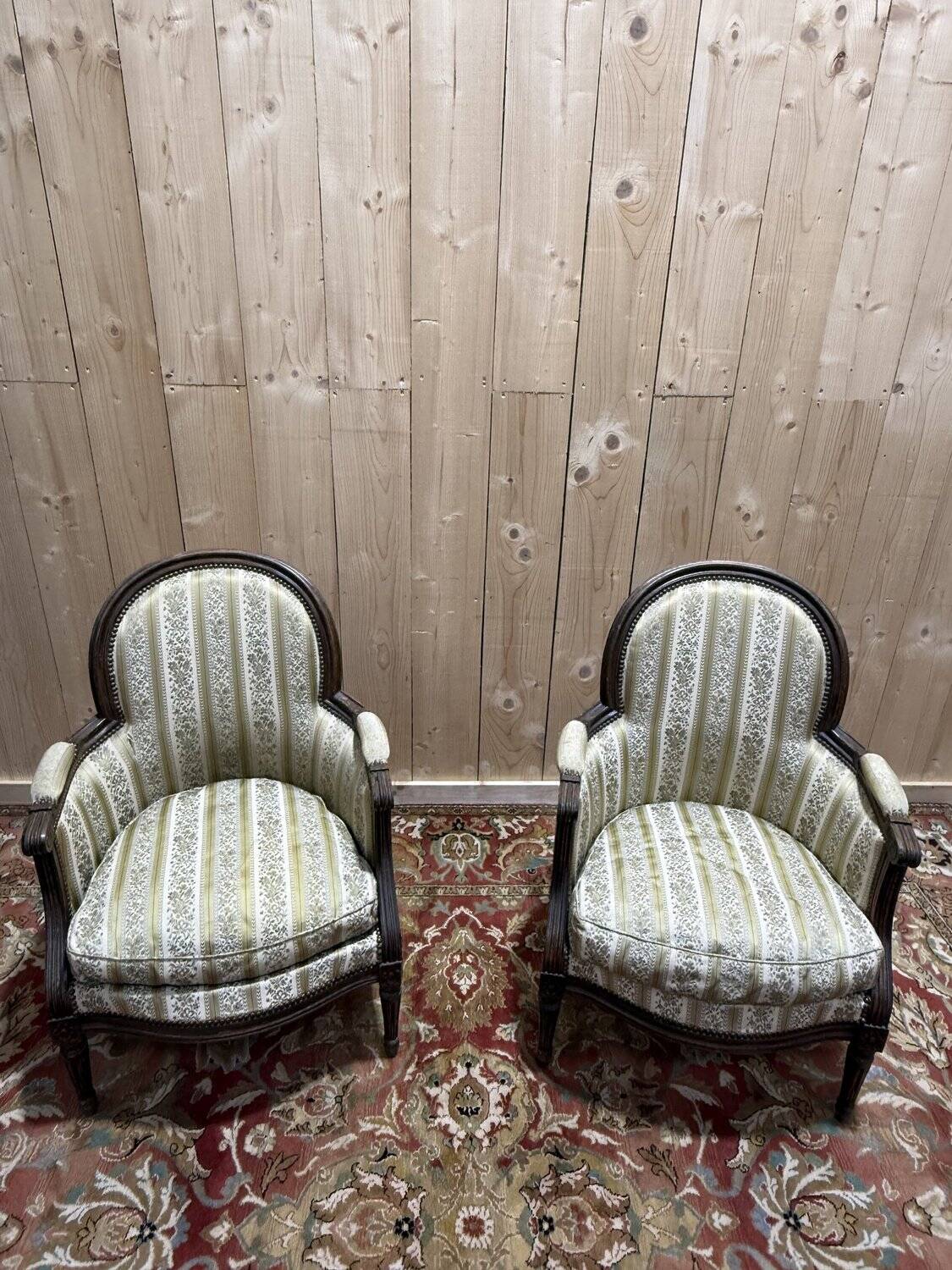 Pair of armchairs - Louis XVI style bergères