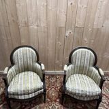 Pair of armchairs - Louis XVI style bergères
