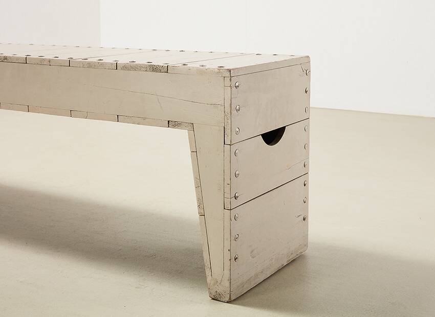 Dom Hans van der Laan Bossche School Bench Netherlands 1966
