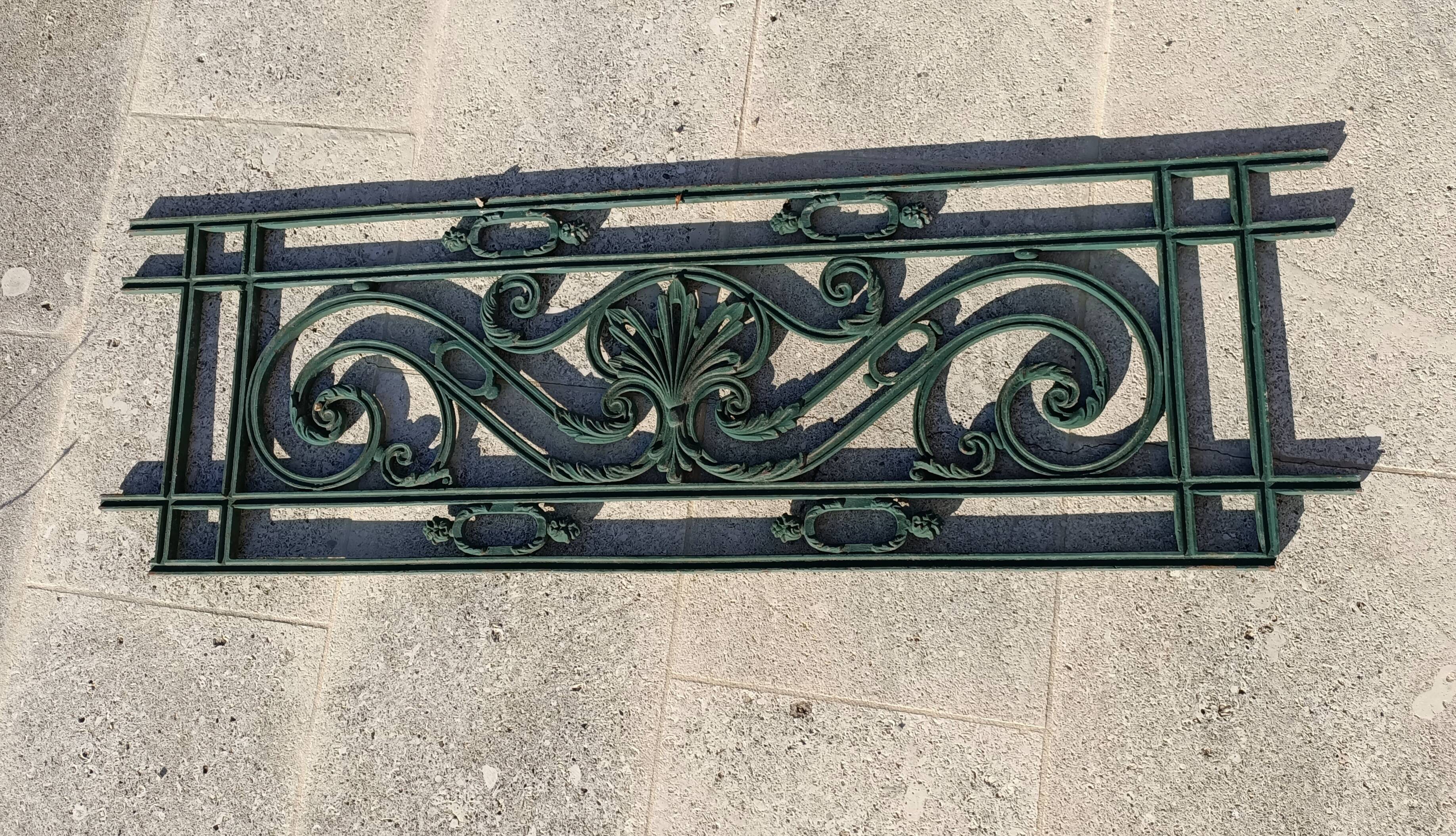 Double-sided cast iron railing 45x141