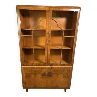 Bibliothèque/Vitrine Art Déco Vintage – Années 1930-1940