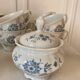 Tea service “Blue flowers” German porcelain