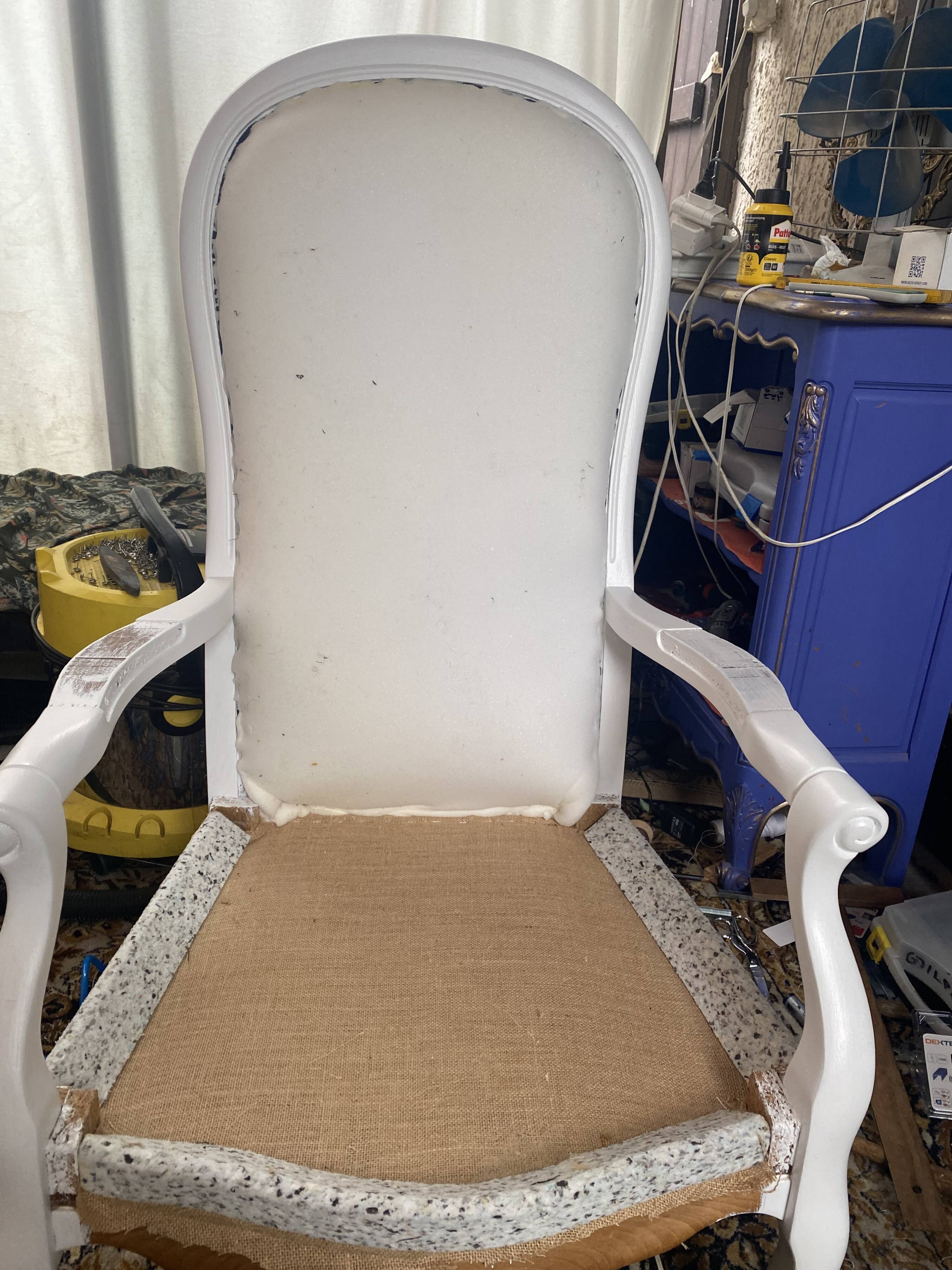 Fauteuil Voltaire, restauré