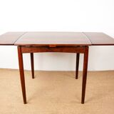 Danish extendable and reversible table, games or meals, rosewood 1960.