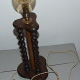Pied de lampe en bois