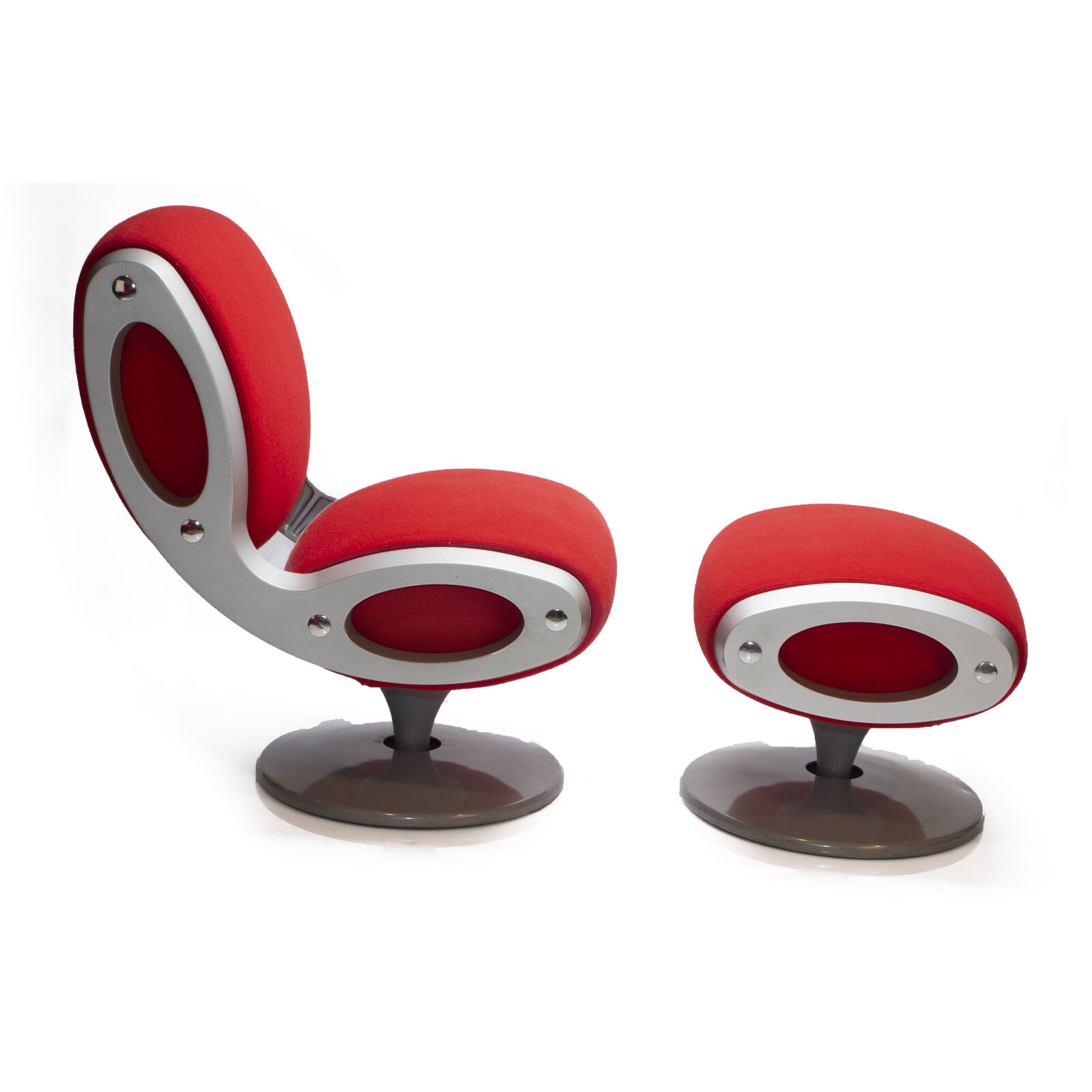 Gluon chair et ottoman par Marc Newson, édition Moroso Italy