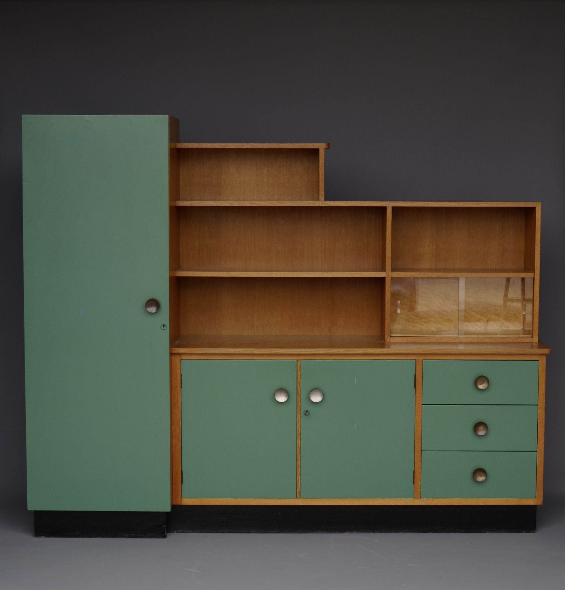 Multifunctional dutch modernist storage unit 1930s