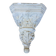 Stand, corbel, wall console in stucco with leaf ornament
