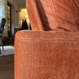 Vintage canapé and Viscoti fabric chaise longue