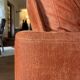 Vintage canapé and Viscoti fabric chaise longue
